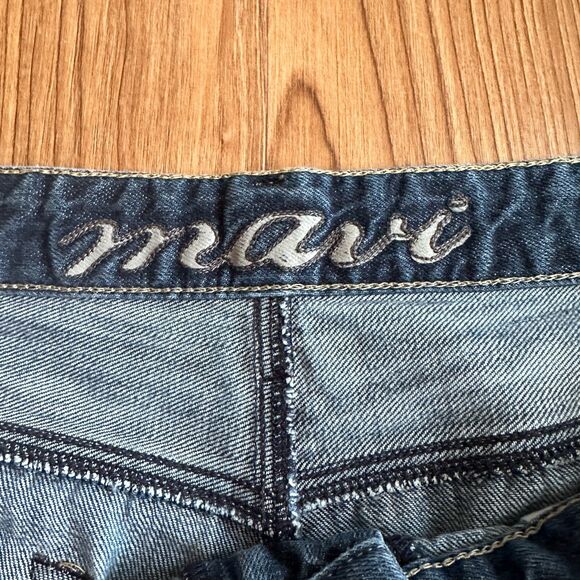 Mavi Men's Mark Jeans Straight Leg Stretch Dark Wash Blue Mid Rise Denim 38x32 - Picture 10 of 11